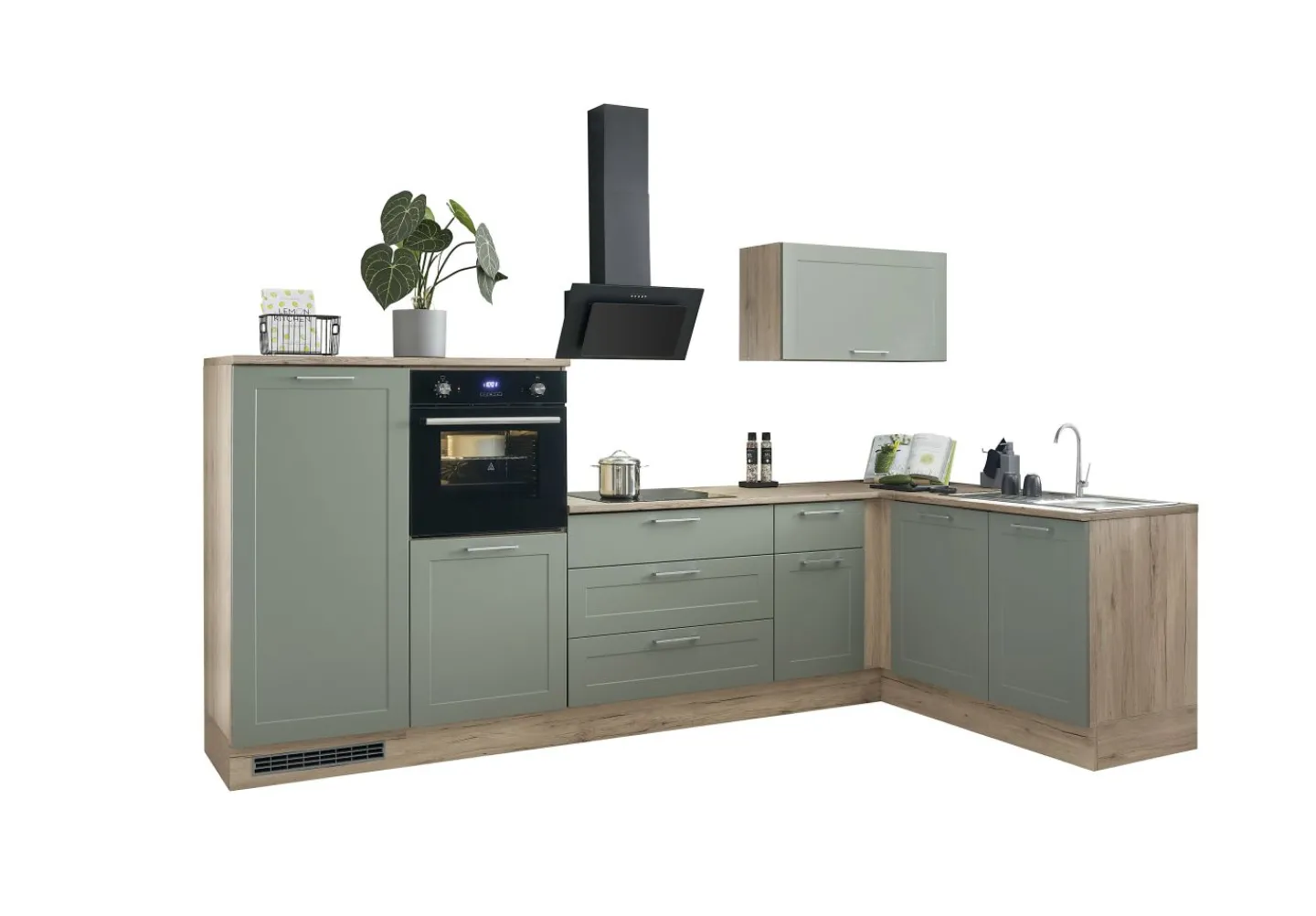 Bega BBK Küchenblock mit E-Geräten HASTINGS (Ecke-Geräteschrank-Herdumbau) II* Küchenzeilen Mit Geräten