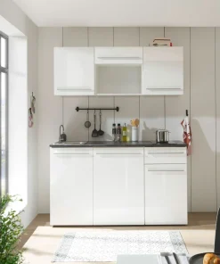 Küchenblock mit E-Geräten JAZZ SINGLE Z 160 WHITE EE