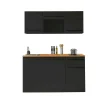 Küchenblock mit E-Geräten JAZZ SINGLE Z 160 BLACK EE