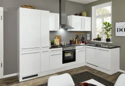 Küchenblock mit E-Geräten JAZZ 8 (Ecke-Kühlschrank-Apotheker) I