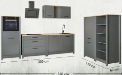 Küchenblock ohne E-Geräte 8 ROTTERDAM