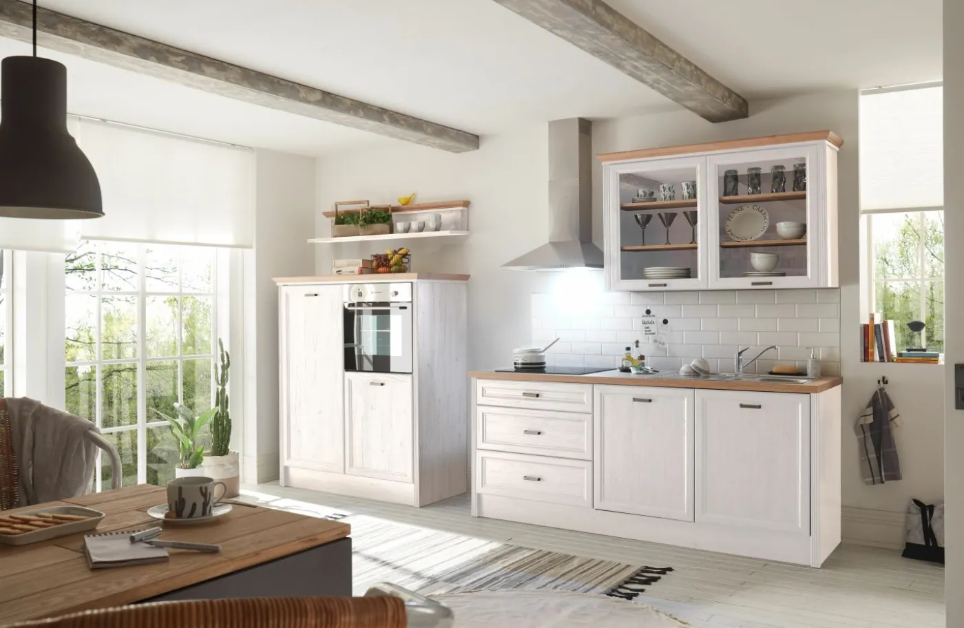 Küchen-Doppelblock mit E-Geräten JASMIN