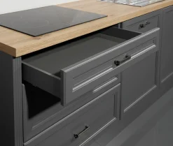 Bega BBK Küchen-Doppelblock mit E-Geräten JASMIN* Küchenprogramm Jasmin|Küchenzeilen Mit Geräten