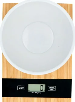Edco Küchenwaage Bambus ALPINA* Koch- & Backutensilien