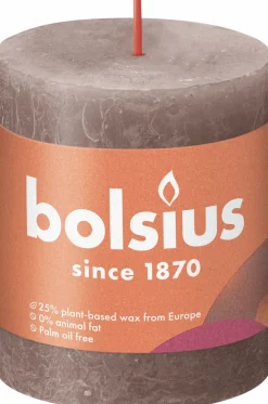 Bolsius Kerze Rustik Rustikales Taupe* Kerzen
