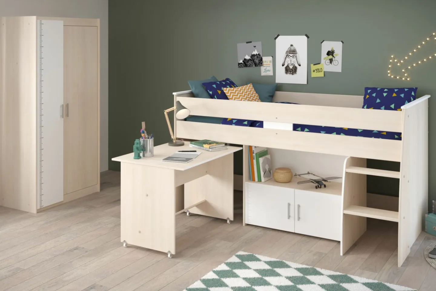 Parisot Kinderzimmer CHARLY 5*Kinder Komplette Kinderzimmer
