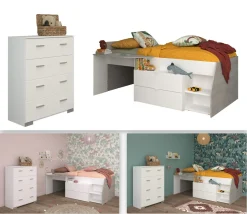 Parisot Kinderzimmer 2-teilig MILKY 16*Kinder Komplette Kinderzimmer