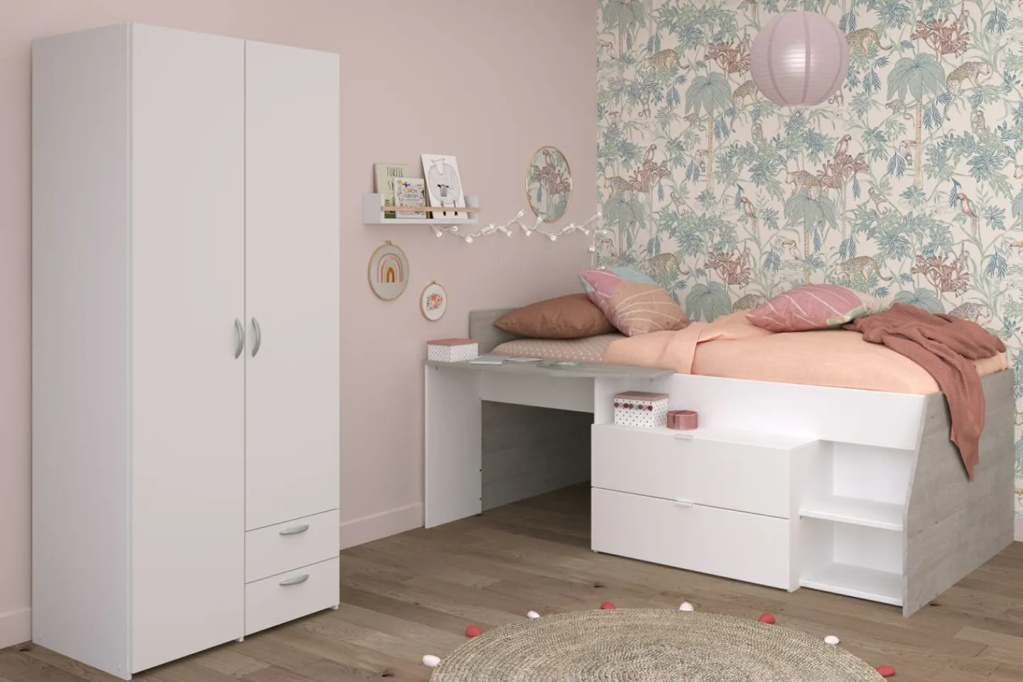 Parisot Kinderzimmer 2-teilig MILKY 14*Kinder Komplette Kinderzimmer