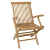DESIGNlink Klappstuhl mit Armlehnen CIREBON* Gartenstühle & Sessel