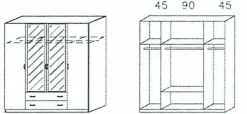 Rauch Kleiderschrank CASE* Kleiderschränke