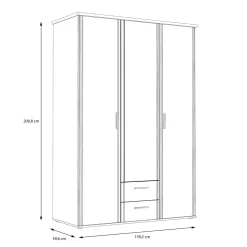 Forte Kleiderschrank GLORIA* Kleiderschränke
