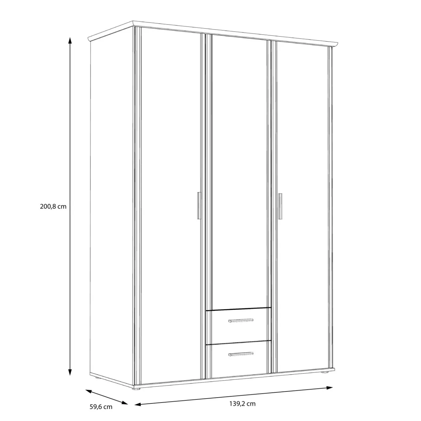 Forte Kleiderschrank GLORIA* Kleiderschränke