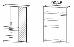 Rauch Kleiderschrank HARBURG* Kleiderschränke