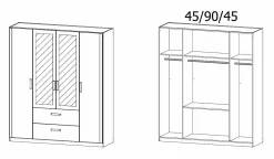 Rauch Kleiderschrank LINDAU* Kleiderschränke