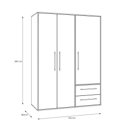 Forte Kleiderschrank MOKKARIS* Kleiderschränke