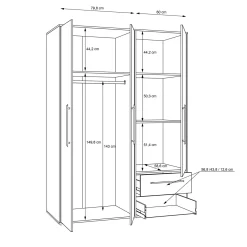 Forte Kleiderschrank MOKKARIS* Kleiderschränke