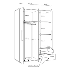 Kleiderschrank MOKKARIS