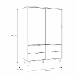 Forte Kleiderschrank VANKKA* Kleiderschränke