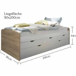 Pol-Power KOJENBETT 90 x 200 cm NESSI*Kinder Einzelbetten|Kinder- & Jugendbetten