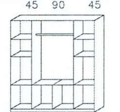 Rauch Kombi-Drehtüren-Kleiderschrank BREMEN* Kleiderschränke