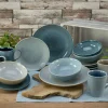 CreaTable PorzellanHausGmbH Kombiservice 16tlg. REACTIVE AQUA* Geschirr & Besteck