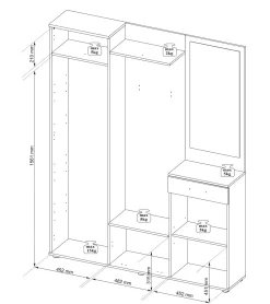 Bega Consult Kompaktgarderobe JENS* Komplette Garderoben