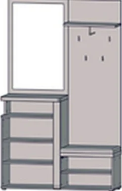 Forte Kompaktgarderobe TULUZA* Komplette Garderoben
