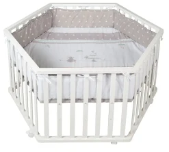 Roba Baumann Laufgitter 6-eckig weiß* Babybetten