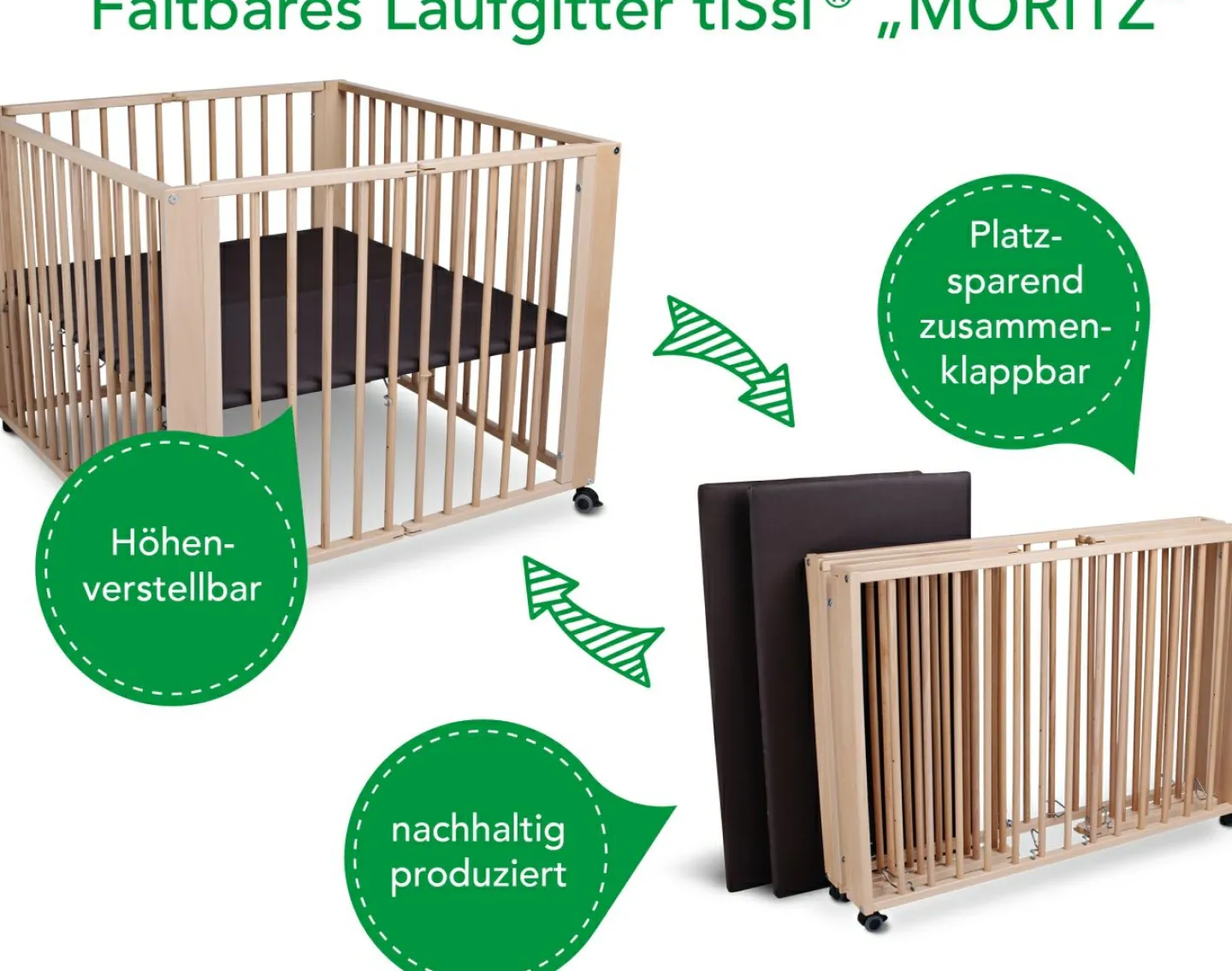 Tissi Laufgitter MORITZ* Babybetten