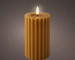 Kaemingk LED Echtwachskerze STRIPE* Kerzen