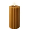 LED Echtwachskerze STRIPE