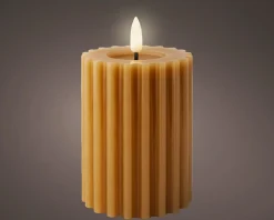 Kaemingk LED Echtwachskerze STRIPE* Kerzen