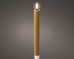 Kaemingk LED Echtwachs-Stabkerze 2tlg. STRIPE* Kerzen