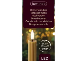 Kaemingk LED Echtwachs-Stabkerze 2tlg. STRIPE* Kerzen