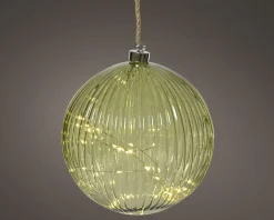 LED Glaskugel 14cm HERBST