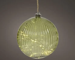 Kaemingk LED Glaskugel 20cm HERBST* Deko-Objekte