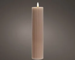 LED Kerze 17,5cm STRIPE