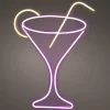 Kaemingk LED Neon Cocktailglas NEON* Dekoleuchten|Wandleuchten