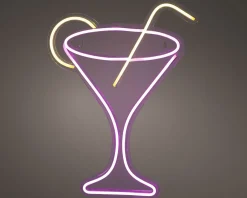Kaemingk LED Neon Cocktailglas NEON* Dekoleuchten|Wandleuchten