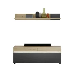 HBZ Lowboard mit Wandboard DUBLIN* Tv-Schränke|Wandregale