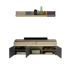 HBZ Lowboard mit Wandboard DUBLIN* Tv-Schränke|Wandregale