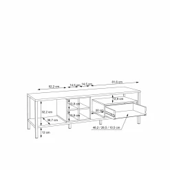 Forte Lowboard OPENER* Tv-Schränke|Lowboards