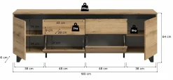 Xonox Lowboard TOMASA* Tv-Schränke|Lowboards