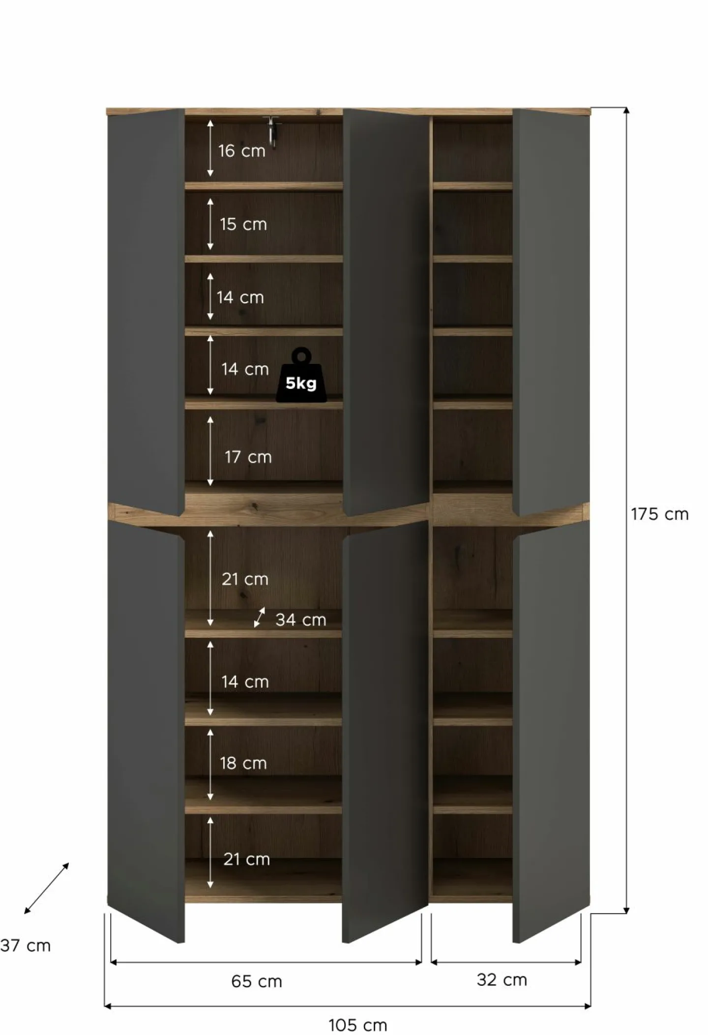 Xonox Mehrzweckschrank SCARPA* Mehrzweckschränke