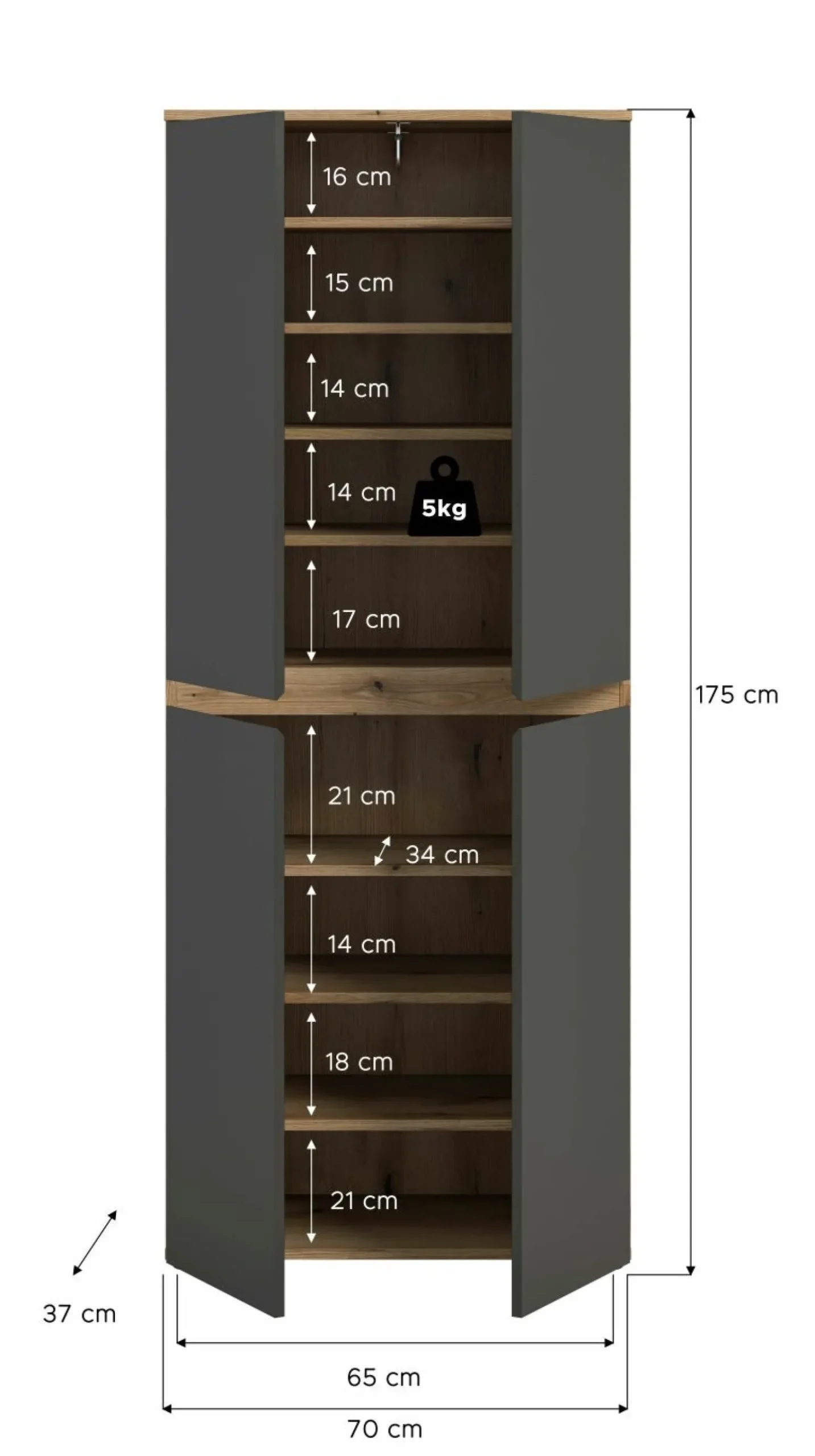 Xonox Mehrzweckschrank SCARPA* Mehrzweckschränke