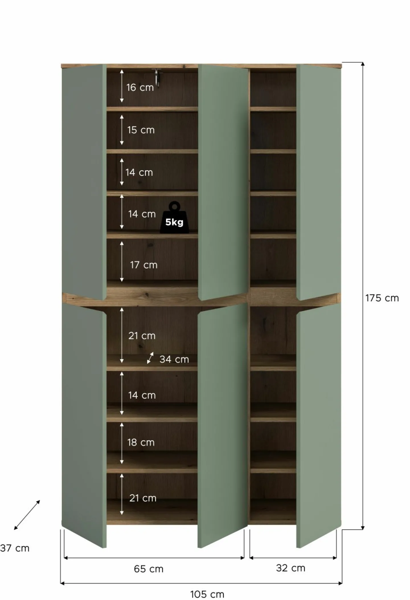 Xonox Mehrzweckschrank SCARPA* Mehrzweckschränke