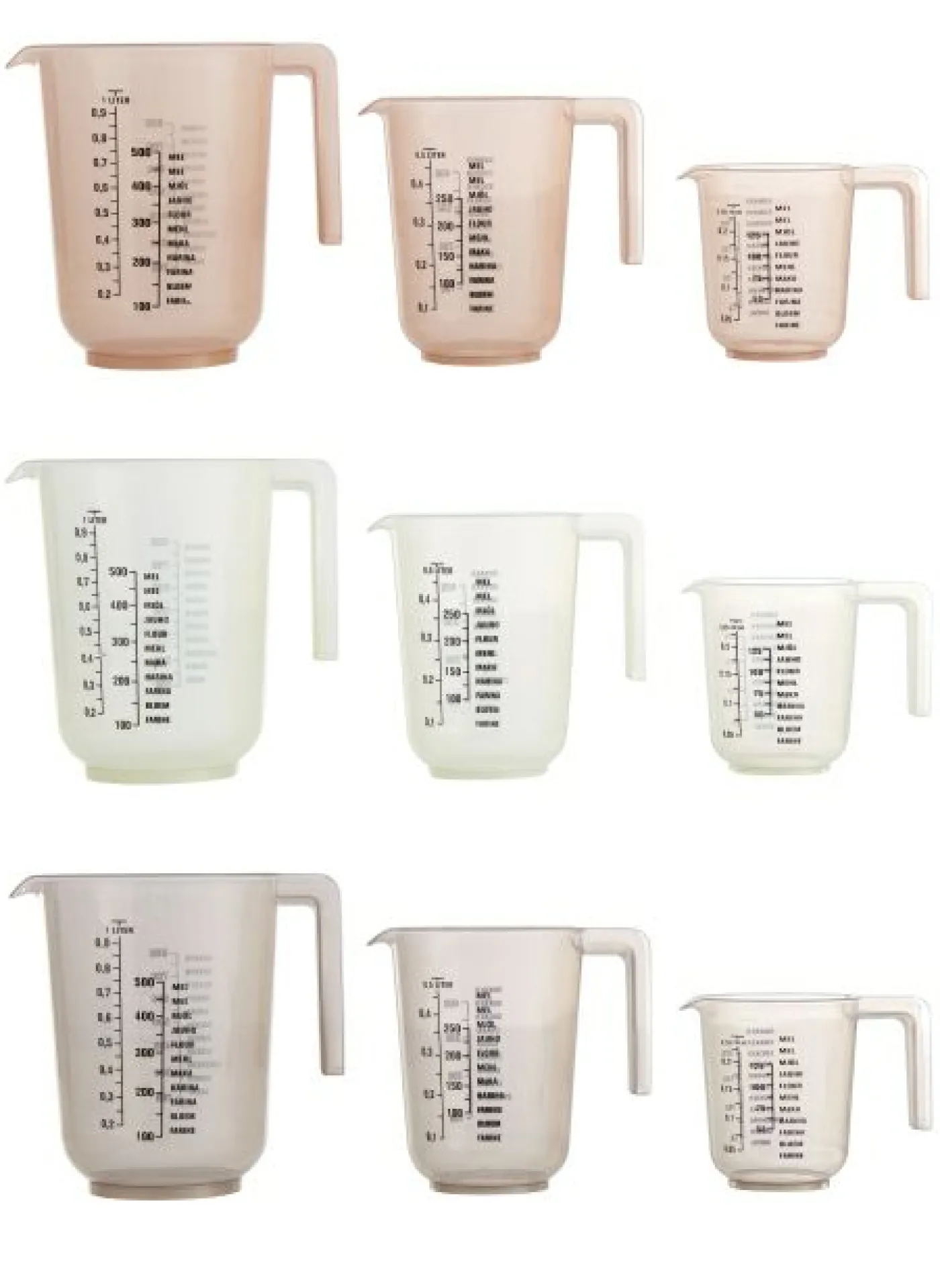 Messbecher-Set 3tlg. DAY