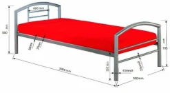 Formwell Metallbett CHICAGO* Einzelbetten|Metallbetten