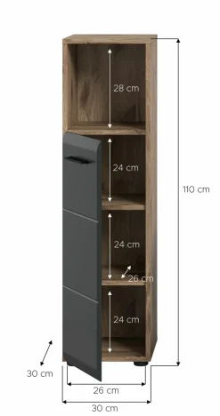 Xonox Midischrank BONGA* Badschränke|Midischränke