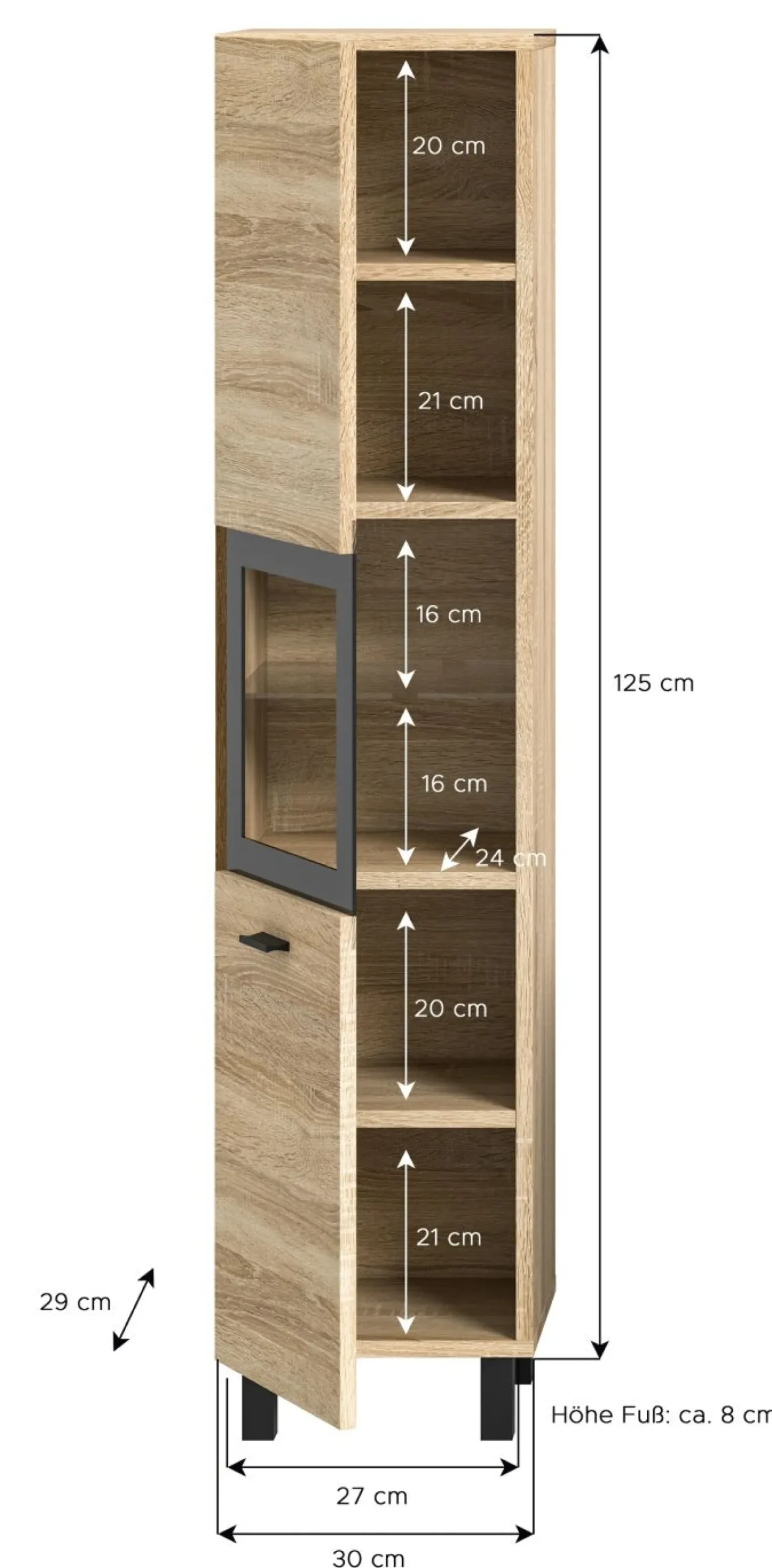 Xonox Midischrank SEBETA* Badschränke|Midischränke